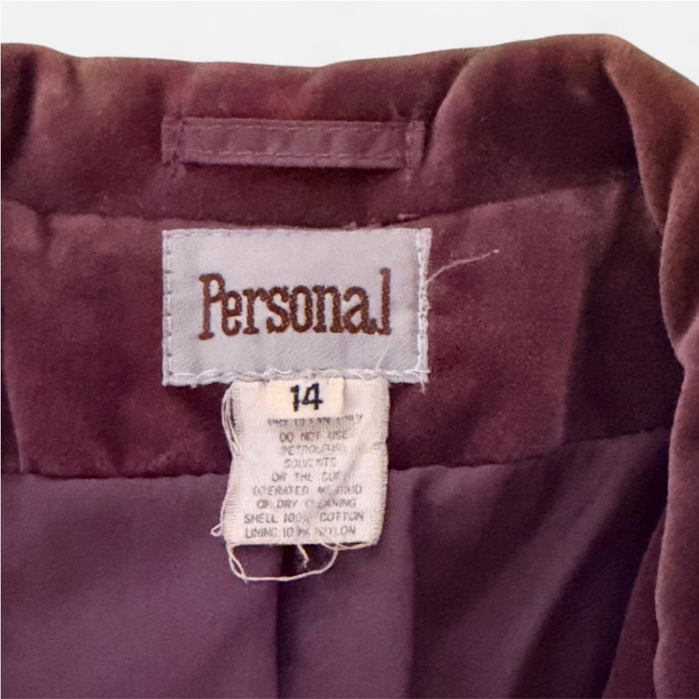 Vintage Leslie Fay Personal Velvet Jacket, Mauve, Size 14 (Fits Modern 10–12) - Picture 2 of 8